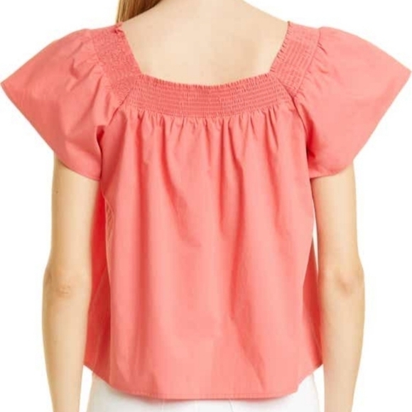 Rails Sonora Coral Square Neck Blouse - Picture 2 of 14
